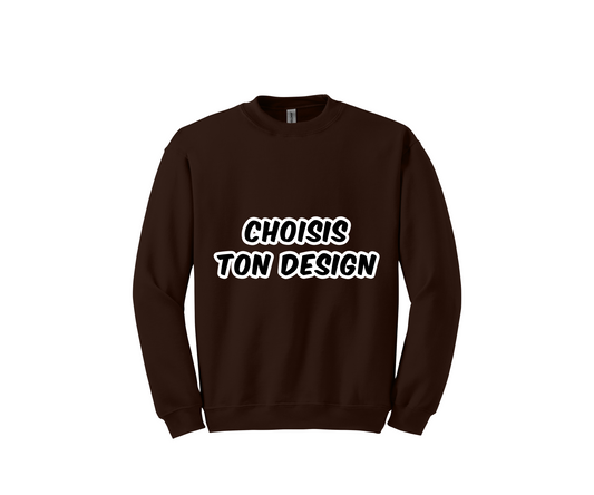 Crewneck chocolat foncé